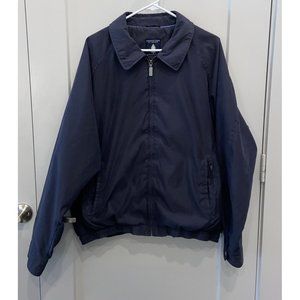 Roundtree and Yorke Outdoors Jacket Men's Size XL Bomber Lined Vintage Blue